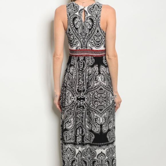 ❤️LAST S NEW black and red maxi dress - Picture 5 of 5